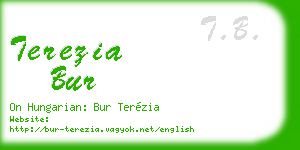 terezia bur business card
